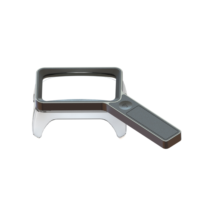 Free hands square led magnifier